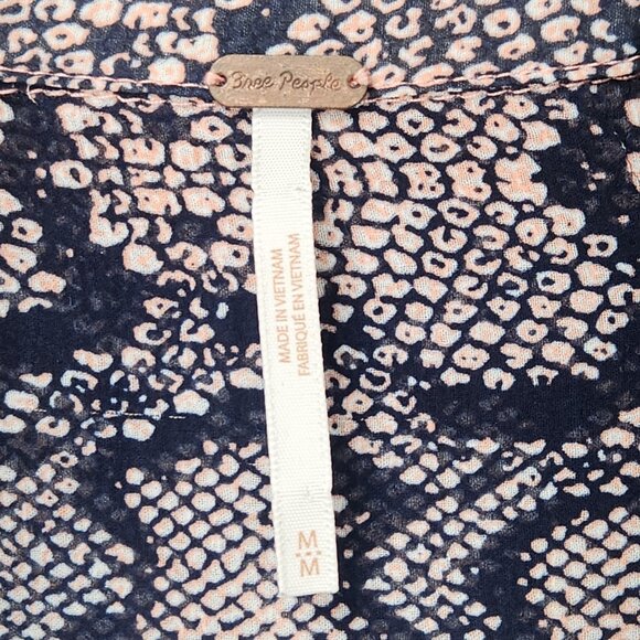 Free People DANI Multi Print Floral Paisley Button Down Shirt - M - Picture 5 of 13